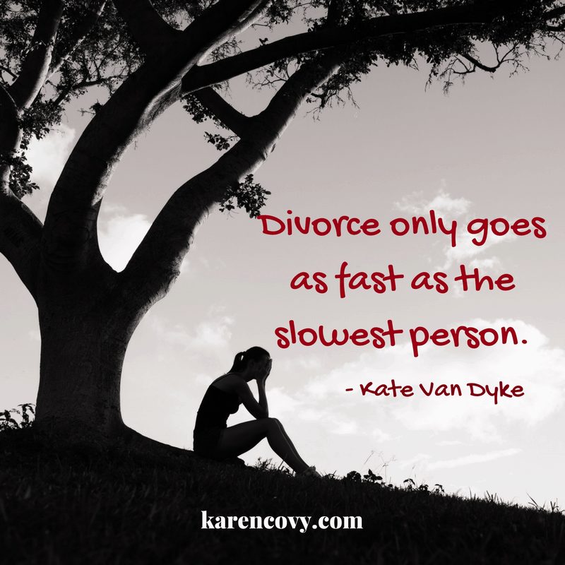 Woman facing divorce holding her head in her hands under a tree.