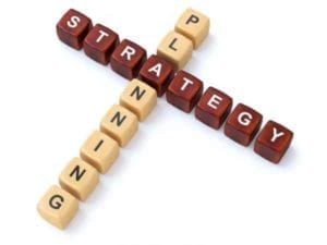 Letter cubes spelling planning and strategy. What's your divorce strategy.